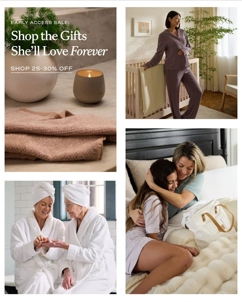 Shop the gifts she'll love FOREVER - Shop 25-30% off