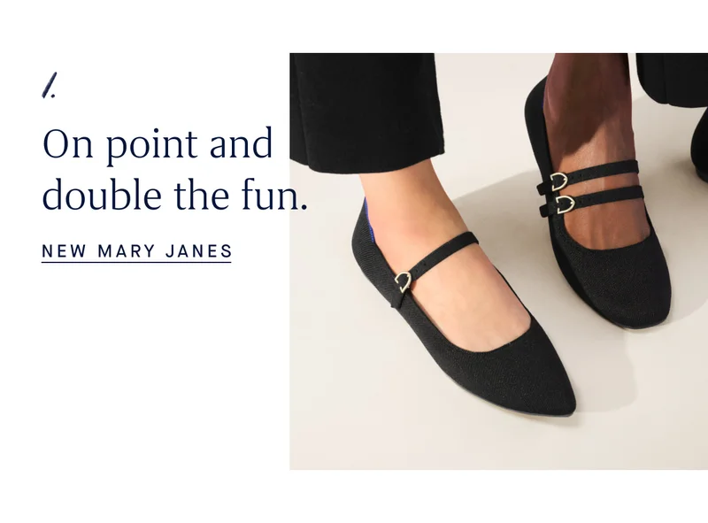 1. On point and double the fun. NEW MARY JANES