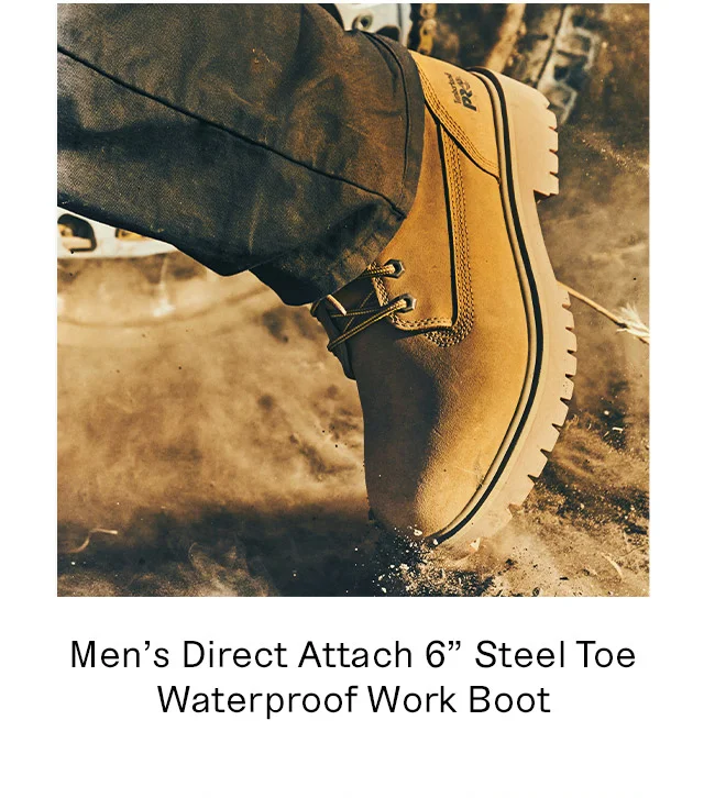 Men's Direct Attach 6 inch Steel Toe Waterproof Work Boot