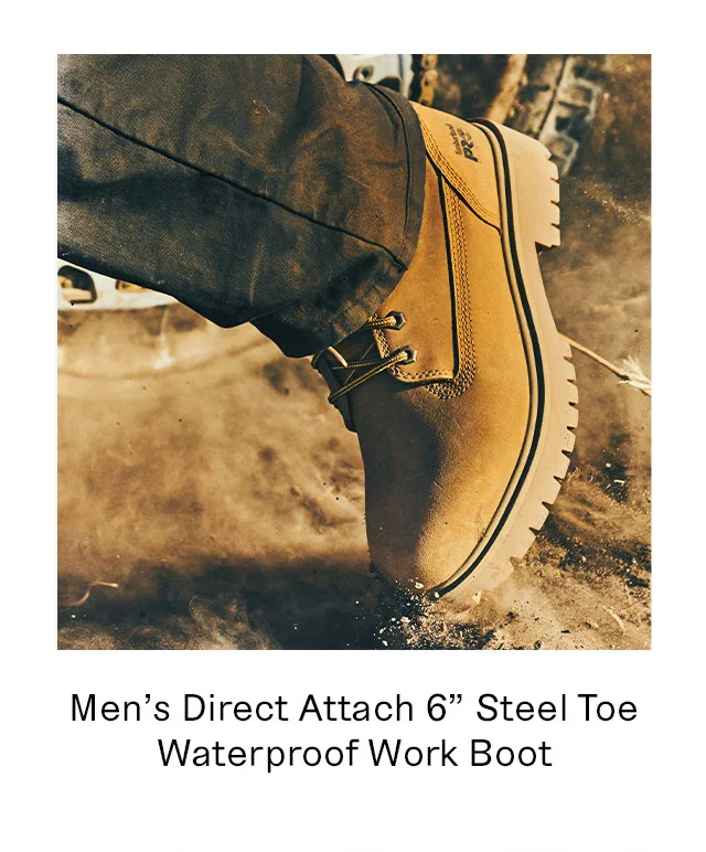 Men's Direct Attach 6 inch Steel Toe Waterproof Work Boot