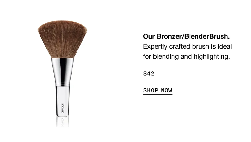 Our Bronzer/BlenderBrush. Expertly crafted brush is ideal for blending and highlighting. $42 | SHOP NOW