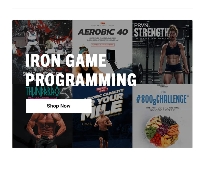 Iron Game Programming - Shop Now