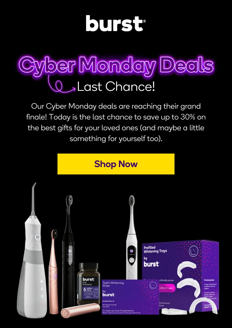 Cyber Monday sale! Save on treats for you and gifts for them.