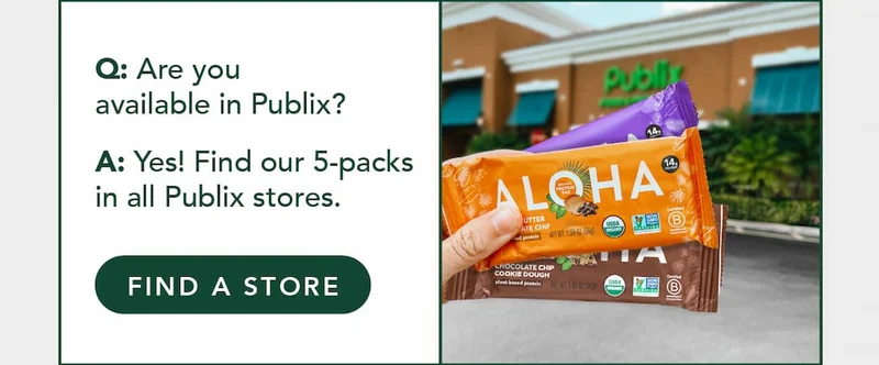 Our bars are now available in Publix!