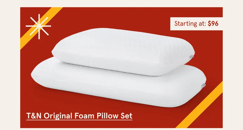 T&N Original Foam Pillow Set