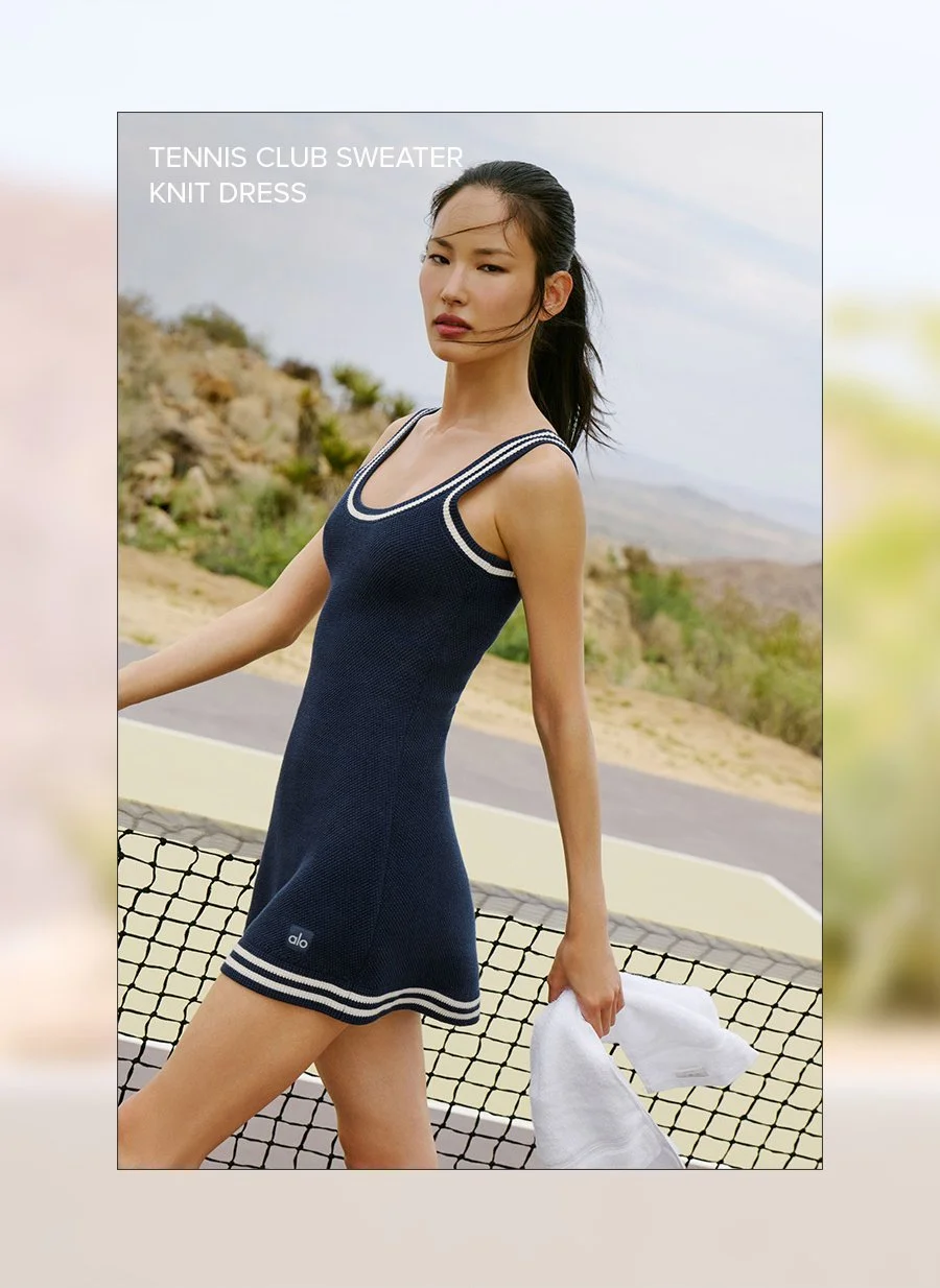 TENNIS CLUB SWEATER KNIT DRESS