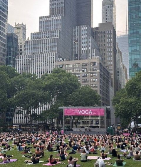 yoga in bryant park