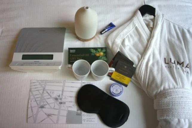 c.o bigelow package on bed