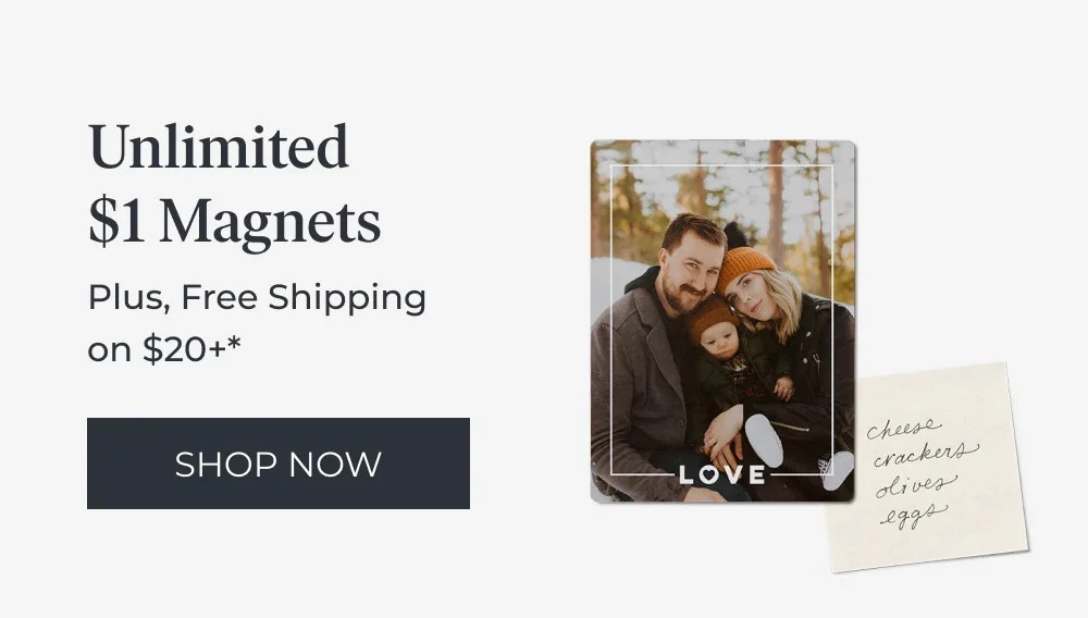 Free Shipping (No Min) + Up to 50% Off So Many Items, 50% Off Grad & Thank You Cards, Unlimited $1 Magnets