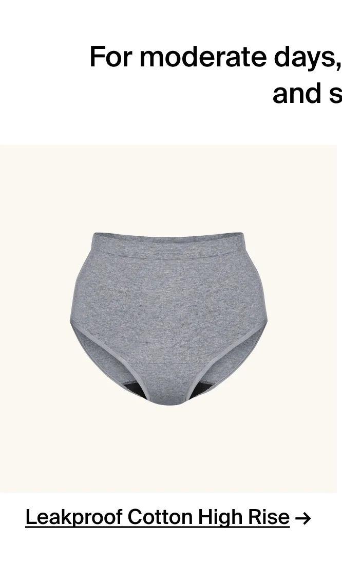 Leakproof Cotton High Rise→