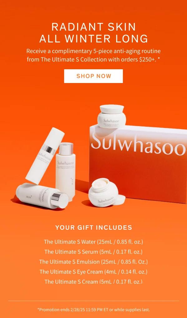 5-piece The Ultimate S routine with $250+ purchase