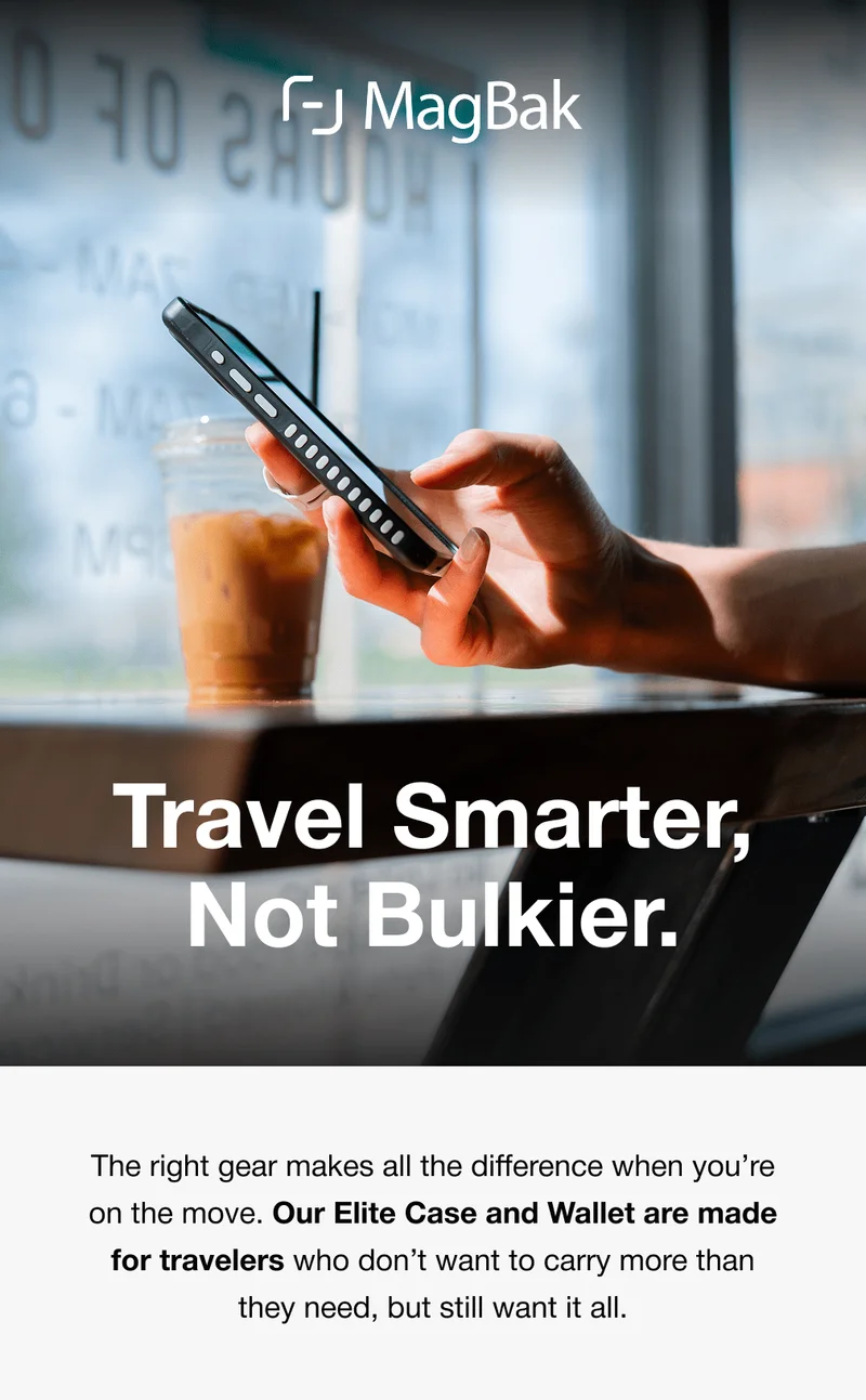Travel Smarter, Not Bulkier. The right gear makes all the difference when you’re on the move. Our Elite Case and Wallet are made for travelers who don’t want to carry more than they need, but still want it all.