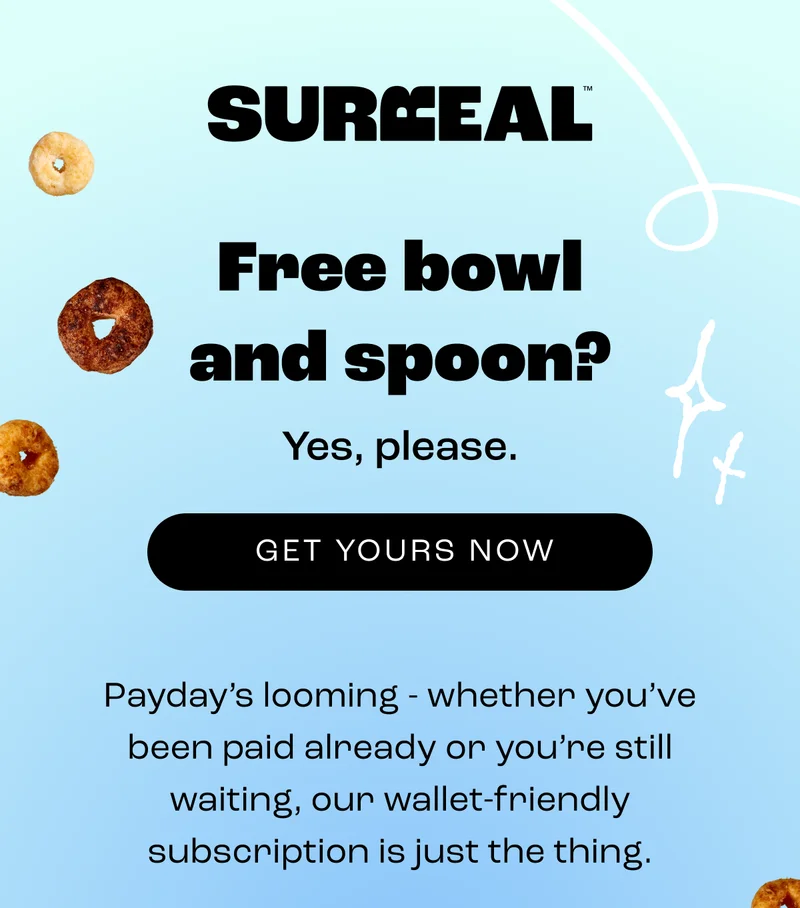 Free bowl and spoon? Yes, please.