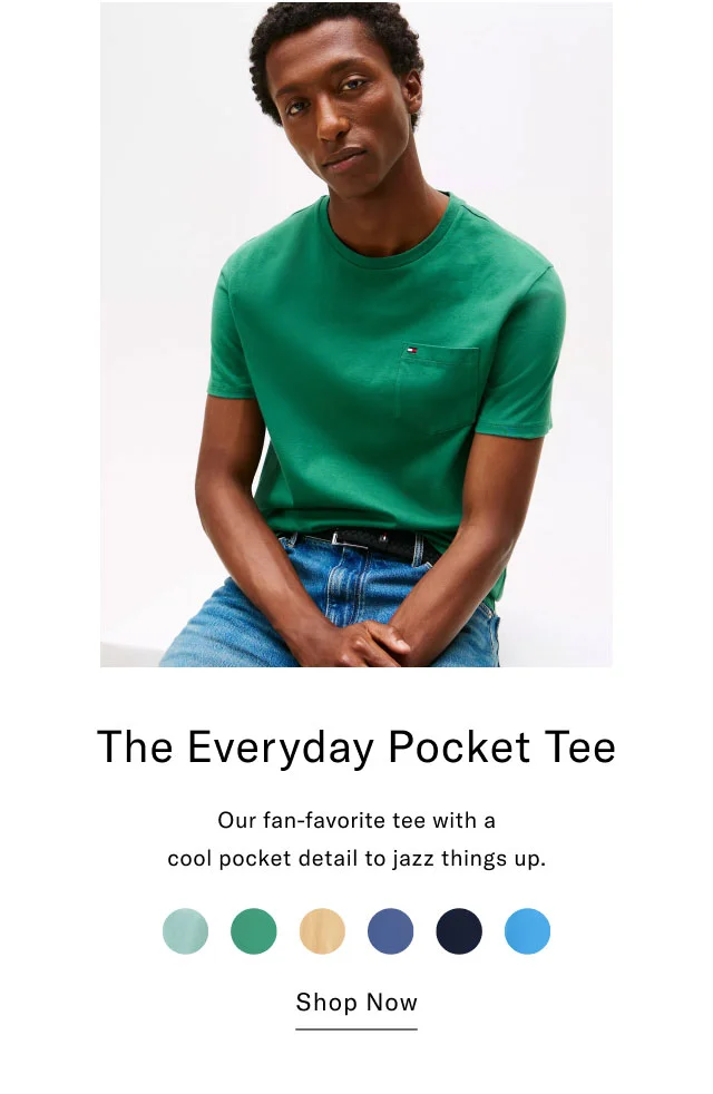 The Everyday Pocket Tee Our fan-favorite tee with a cool pocket detail to jazz things up. Shop Now