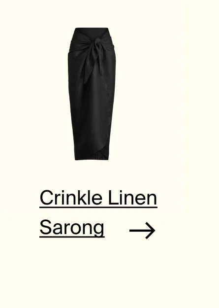 Crinkle Linen Sarong.