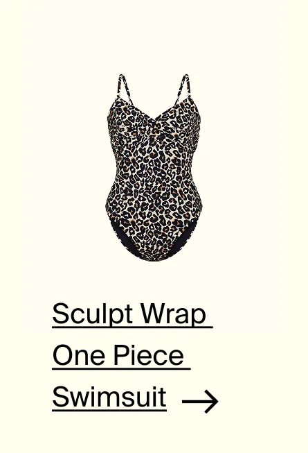 Sculpt Wrap One Piece Swimsuit.
