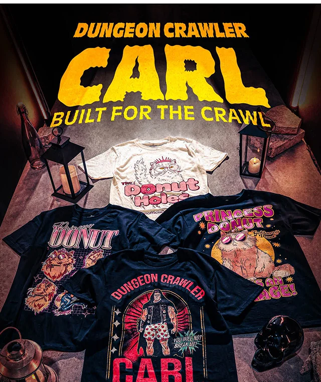 Dungeon Crawler Carl. Built For The Crawl. Shop Now