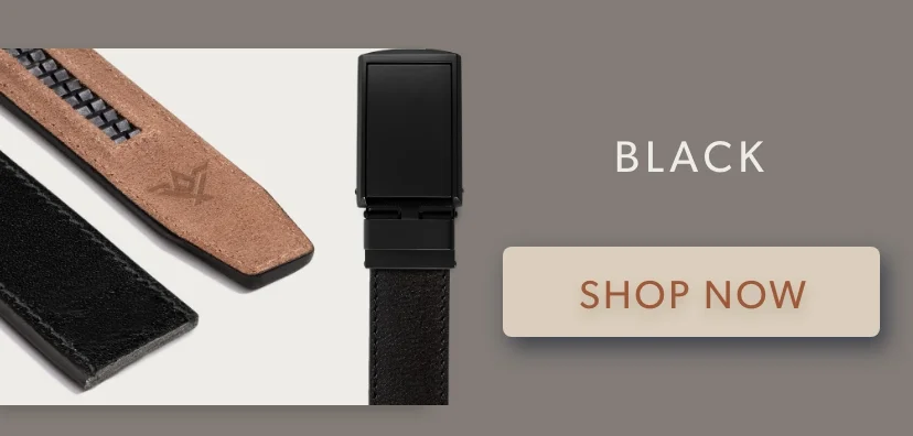 Black Full Grain Leather Belt