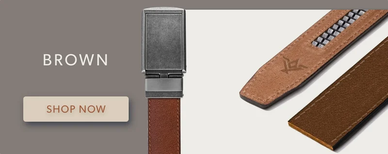 Brown Full Grain Leather Belt