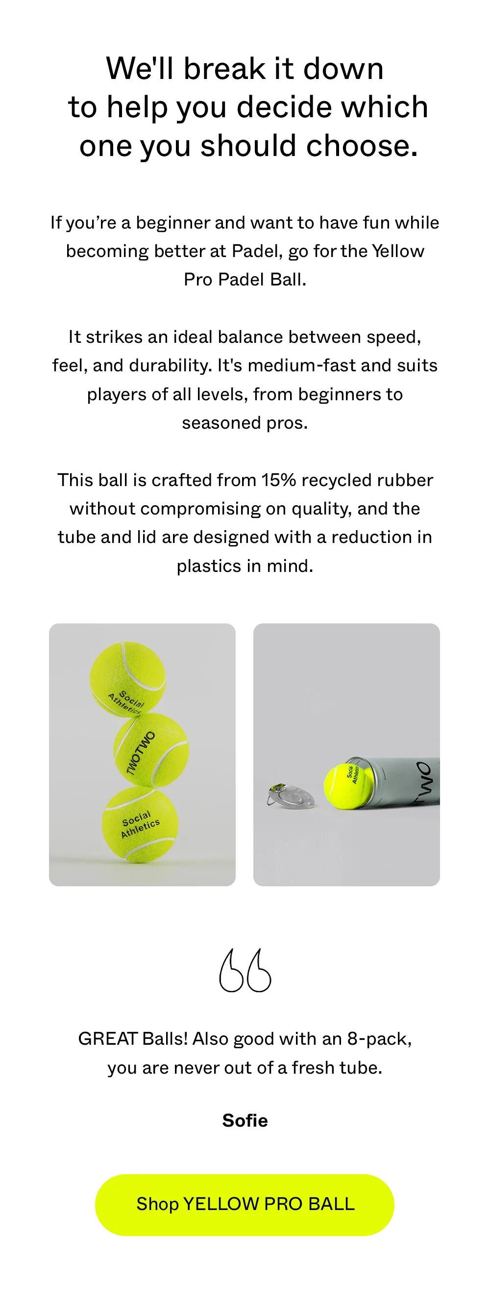 Shop YELLOW PRO BALL