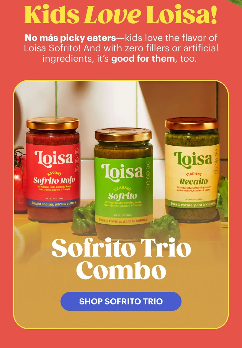 Kids Love Loisa! SHOP SOFRITO TRIO