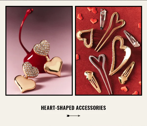 heart-shaped accessories