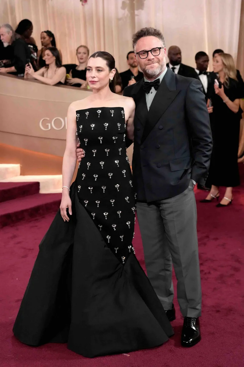 Seth Rogen at the 2026 Golden Globes