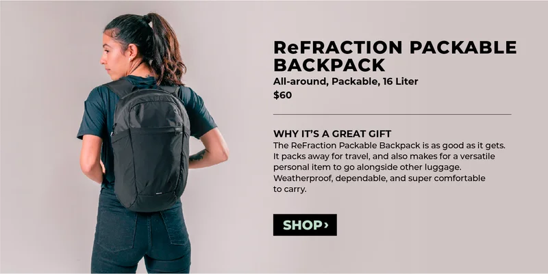 ReFraction packable backpack