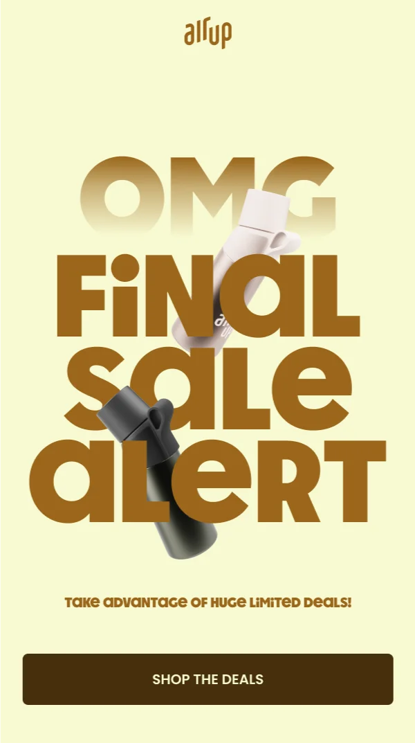 Final sale alert