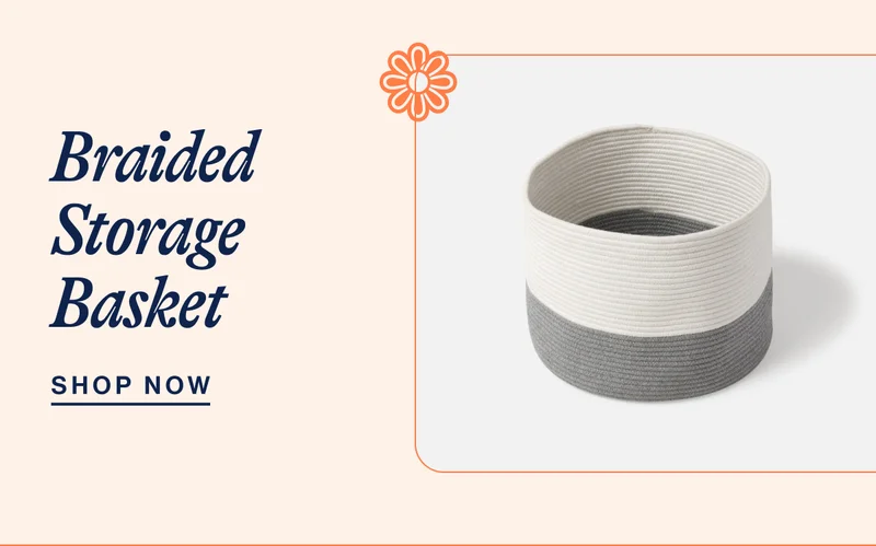 Braided Storage Basket- Shop Now