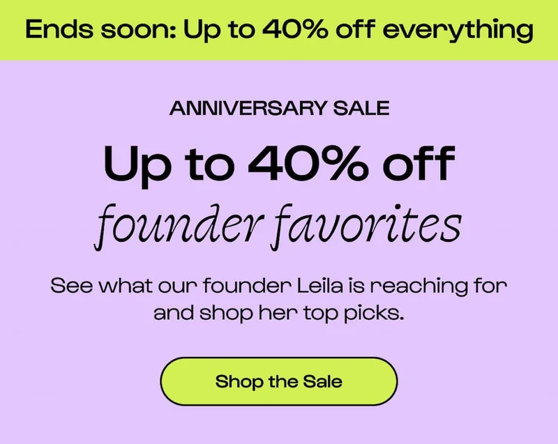 Up to 40% off sitewide!