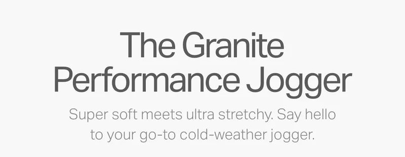 The Granite Performance Jogger