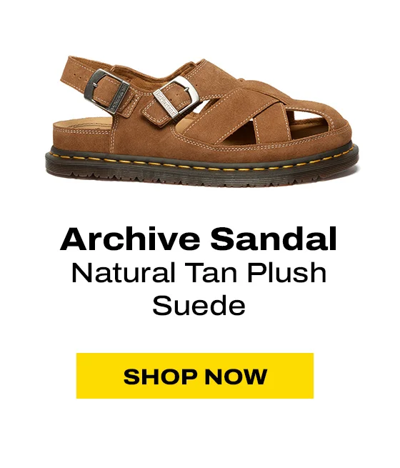 Archive Sandal Natural Tan Plush Suede