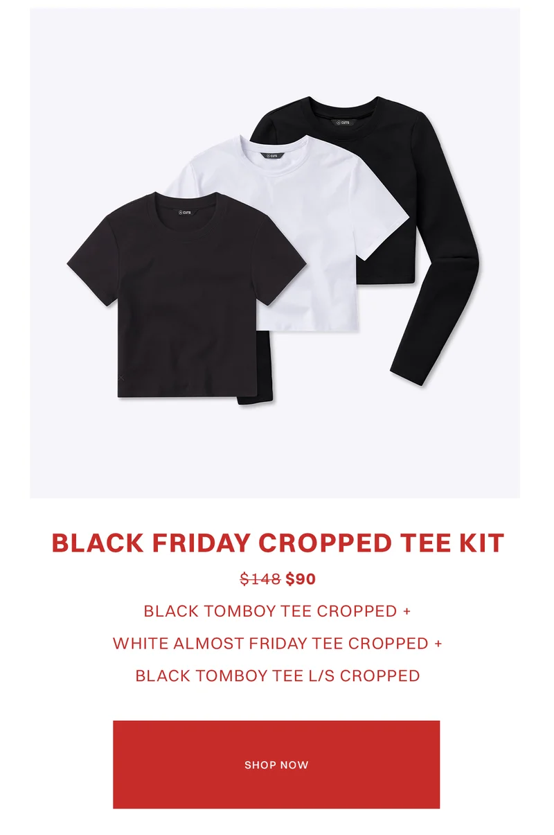 Black Friday Cropped Tee Kit