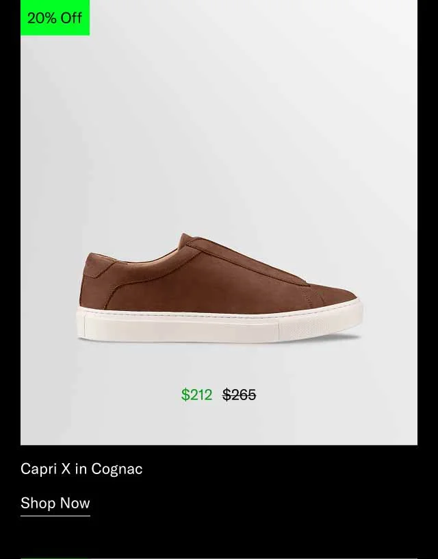Capri X in Cognac. Shop Now