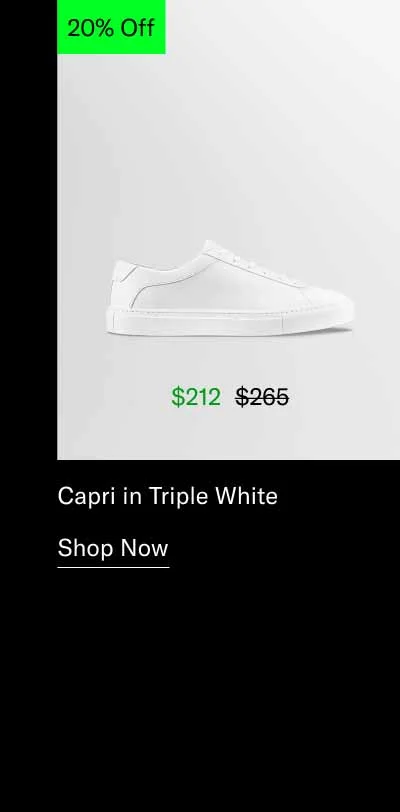 Capri in Triple White. Shop Now