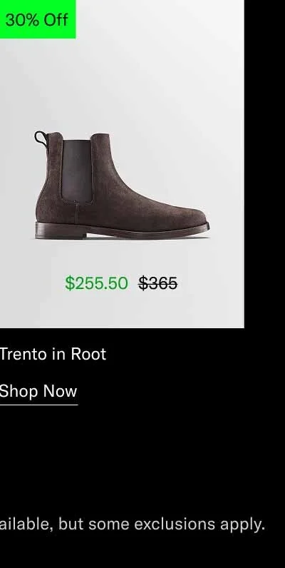Trento in Root. Shop Now *20-70% off sitewide. We try to make as much product as possible available, but some exclusions apply.