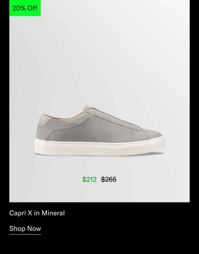 Capri X in Mineral. Shop Now