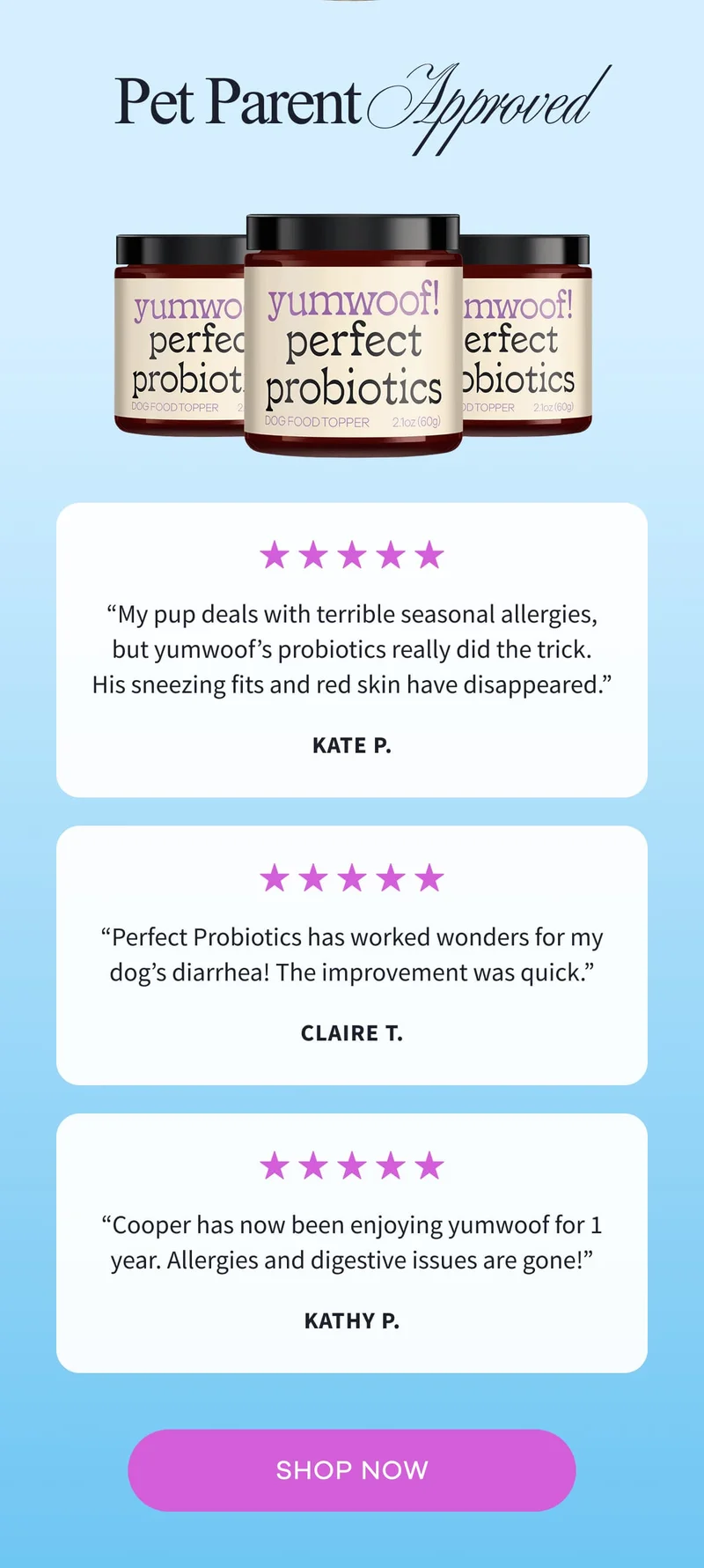 Pet Parent Approved | SHOP NOW
