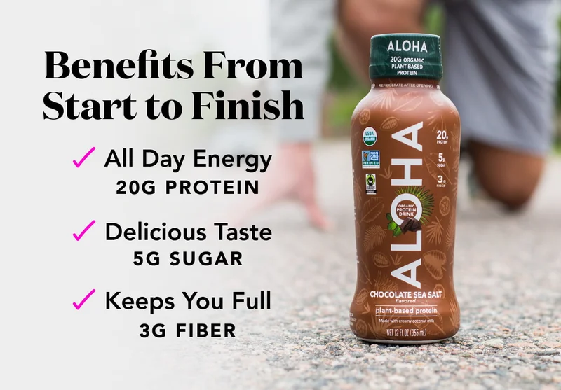 Benefits from start to finish! 20G protein, 5G sugar, and 3G fiber!