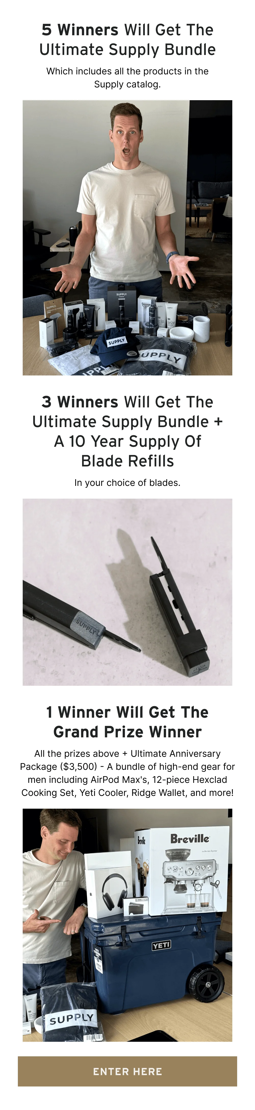 5 Winners Will Get The Ultimate Supply Bundle [ Enter Here ]