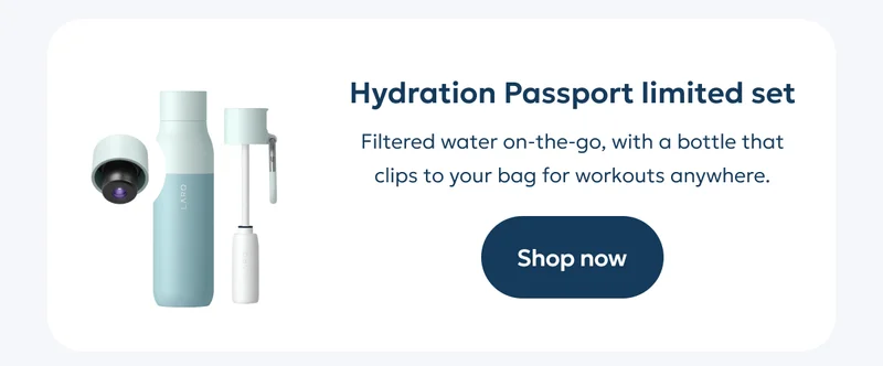 Shop Hydration Passport limited set: Filtered water on-the-go, with a bottle that clips to your bag for workouts anywhere.
