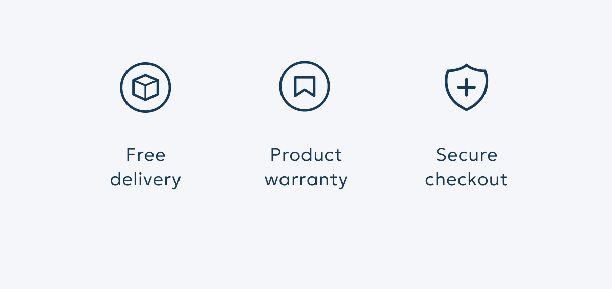 Free delivery - Product warranty - Secure checkout