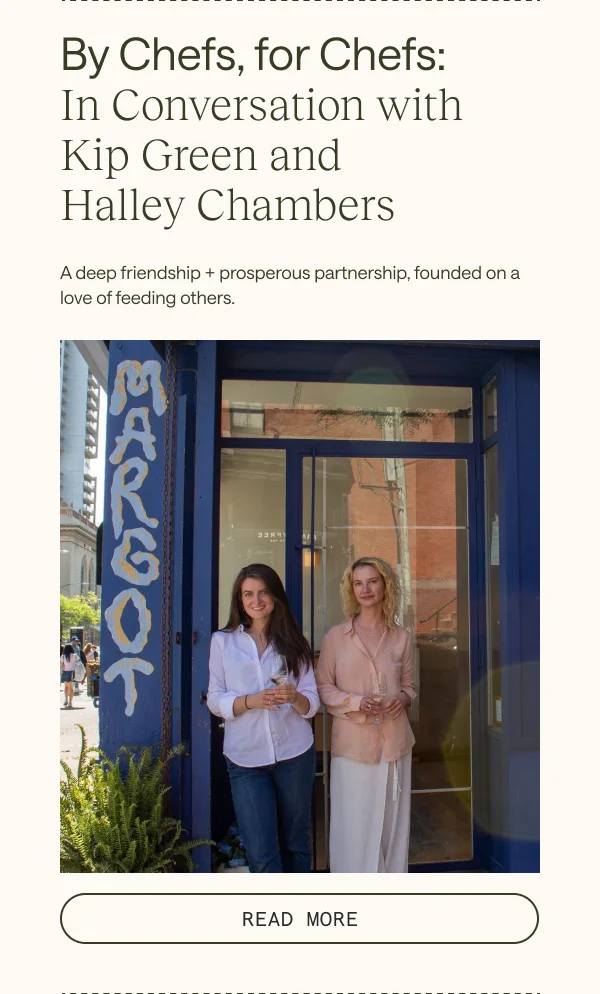 By Chefs, for Chefs: In Conversation with Kip Green and Halley Chambers
