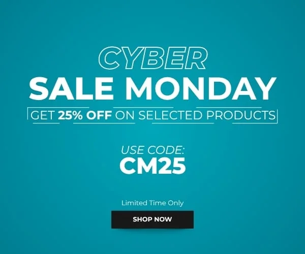 Cyber Monday: Take 25% off on selected products - Use Code: discount code. Shop Now.