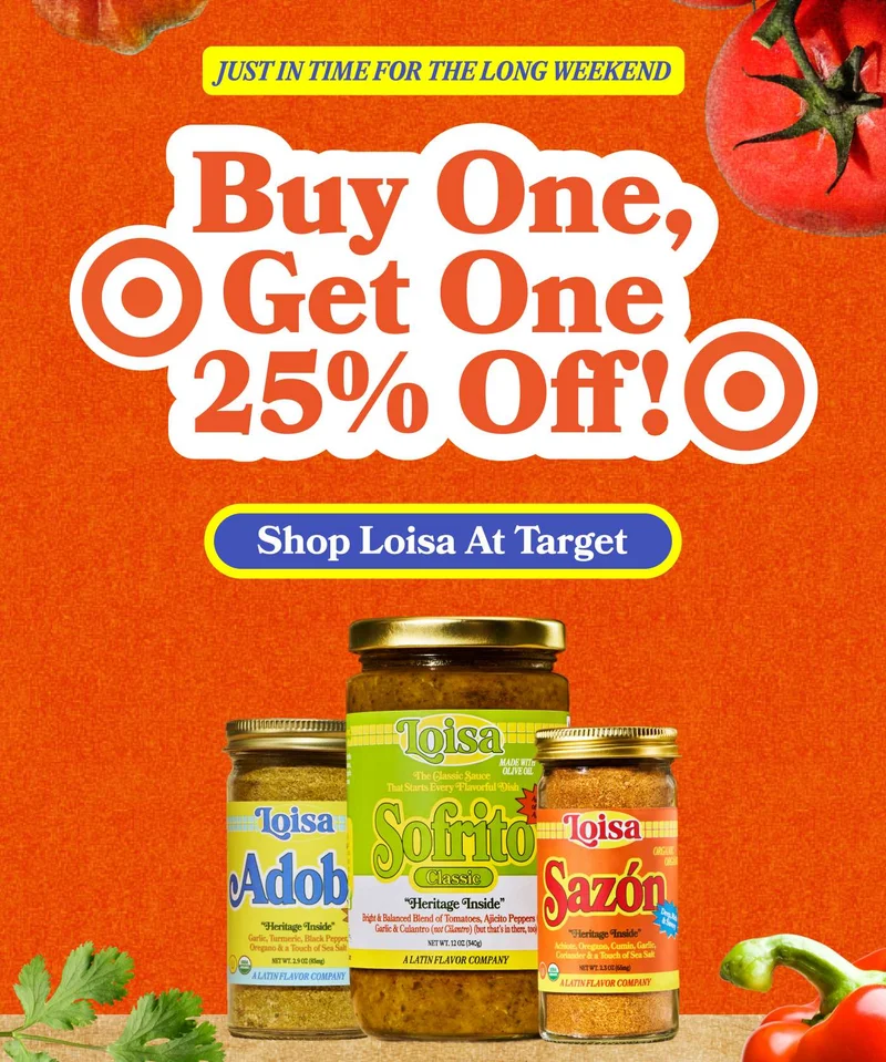 Just in time for the long weekend Buy One, Get One 25% Off!   CTA: SHOP LOISA AT TARGET