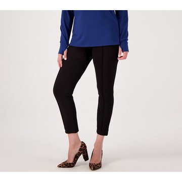 Belle by Kim Gravel Regular Ponte Center Seam Ankle Pants
