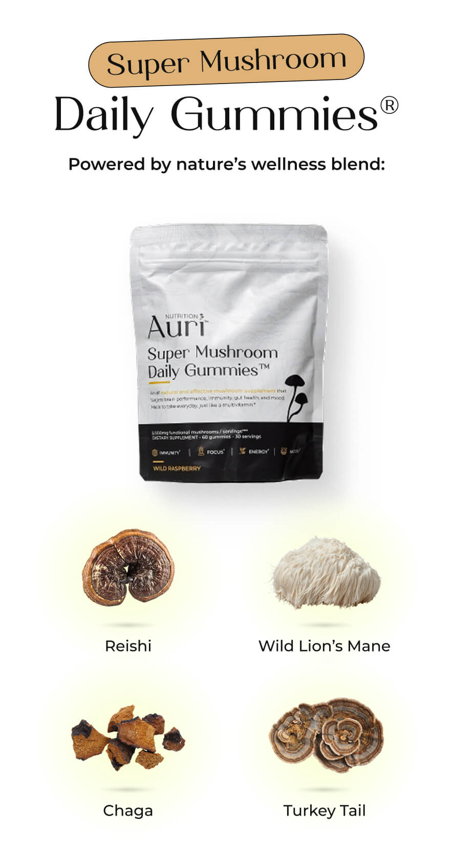 Super Mushroom Daily Gummies®