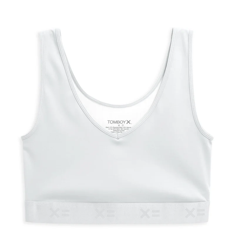 Image of V Neck Compression Top - White