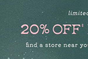 limited time 20% off dresses. find a store near you.